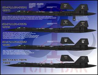 Afterburner 48079 1/48 SR 71A/B & YF 12 Blackbirds  