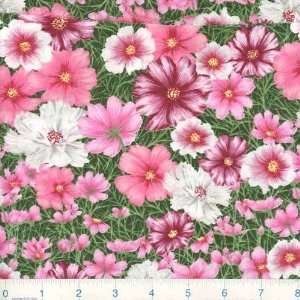  45 Wide I Love Mama The Nancy Potts Cosmos Pink Fabric 