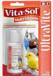 8n1 UltraVite VITA SOL for ALL BIRDS 1oz Liquid Multi Vitamin Health