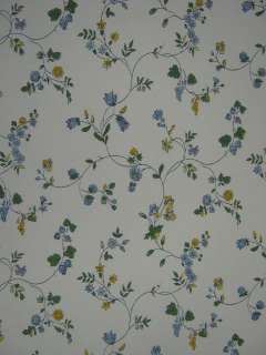 LOT 3 DR SCHUMACHER White Blue Vine Flowers Wallpaper  