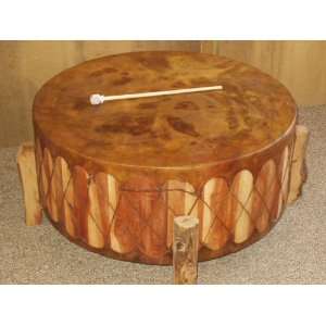    Native American Style Pow Wow Drum 36x18 Musical Instruments
