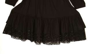 Hebbeding Summer 2012 Black Dodder Lace Hem Tunic Dress Hebbeding 