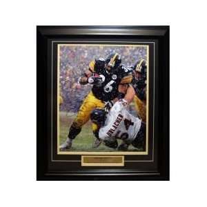  Jerome Bettis Autographed Picture   Framed 16x20 Sports 