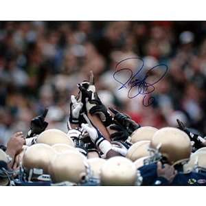  Jerome Bettis Notre Dame Players Pointing in Air 16x20 