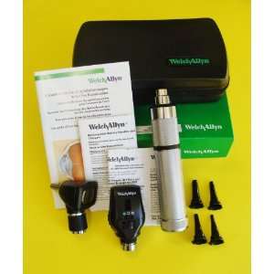   5v Coaxial Ophthalmoscope Otoscope Diagnostic Set Hard Case 97200