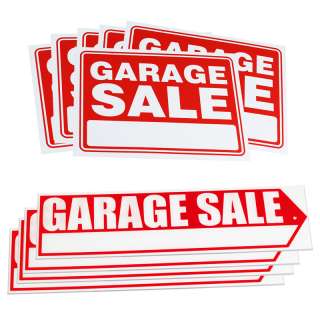 10pc Garage Sale Yard Sign Kit   Get Your Sale Noticed & Driver Buyers 