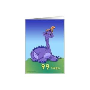  Geezer Saurus   99th Birthday Card Toys & Games