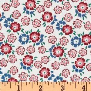  44 Wide Buttercup Camellia White Fabric By The Yard 