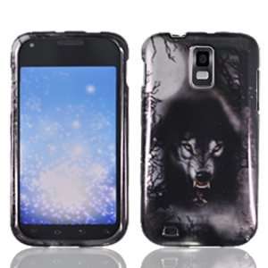 Mobile TMobile / Hercules Silver with Black Fearsome Wolf Animal Dog 