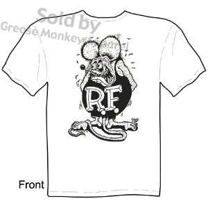 SIZE Large Big Daddy Apparel Black On White Rat Fink T Shirt Ed Roth T 