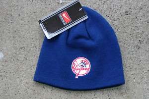 NWT NEW YORK YANKEES BLUE BEANIE SKULL CAP HAT MLB NIKE  