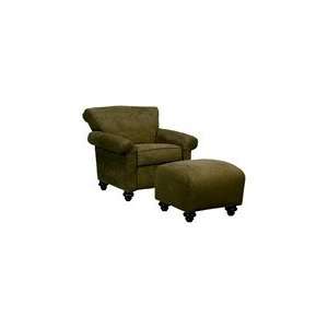  Fairfax Club Chair and Ottoman Dark Moss