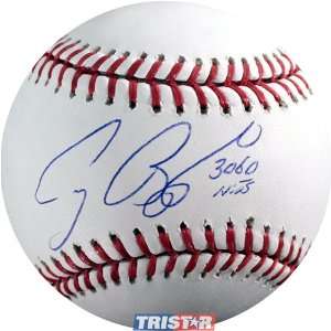 Signed Craig Biggio Baseball   TRISTAR ML Inscribed 3060 Hits  