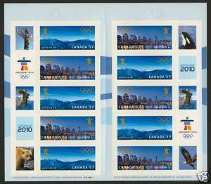 Canada 2368a MNH 2010 Olympics Booklet, Inukshuk Cover  