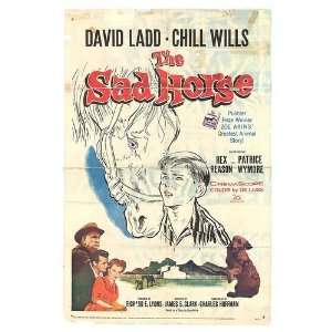  Sad Horse Original Movie Poster, 27 x 40 (1959)
