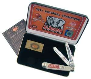   Alabama Crimson Tide 2011 BCS National Champions Knife White W R Case