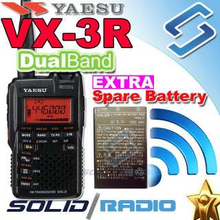 YAESU VX 3R ULTRA COMPACT DUAL BAND VX3R Spare Battery  