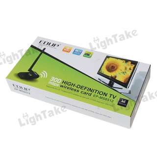 NEW 802.11n 300mbps High Definition TV Wireless Card Adapter Black 