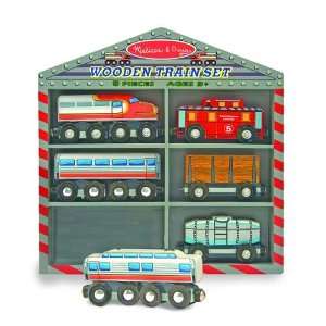  Wooden Train Cars Set by Melissa and Doug Toys & Games