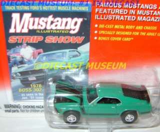 1970 70 FORD MUSTANG BOSS 302 ILLUSTRATED DIECAST RARE  