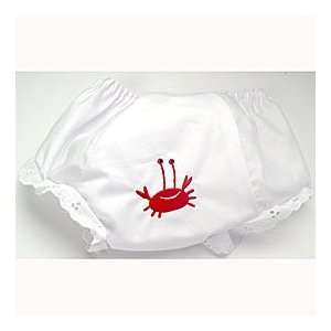  Embroidered Red Crab Bloomers, Set of Two Baby