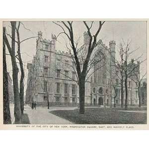  1893 Halftone Print University of the City of New York 