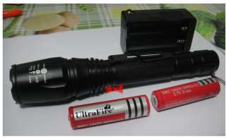 Zoomable 1600Lm CREE XM L T6 LED 18650 Flashlight Torch Zoom Lamp 