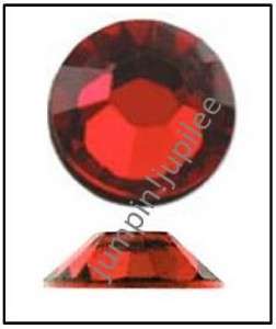 LIGHT SIAM Red Swarovski NEW 2058 Crystal Flatback Rhinestones 144 pcs 