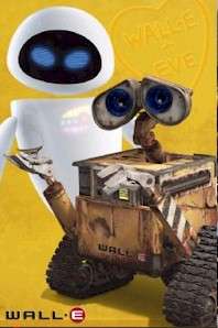 DISNEY POSTER ~ WALL*E + EVE  LOVE MOVIE Pixar  