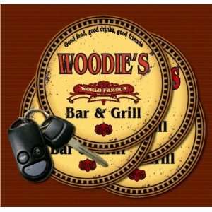  WOODIES Family Name Bar & Grill Coasters Kitchen 