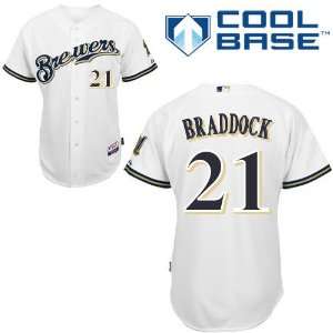  Zach Braddock Milwaukee Brewers Authentic Home Cool Base 