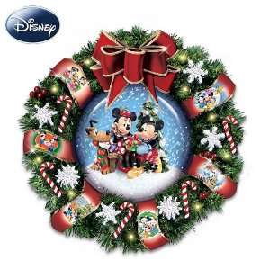  Disney Mickey, Minnie And Pluto Let It Snow Snow Dome 