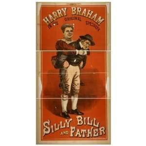  Poster Harry Braham in his original specialty, Silly Bill 