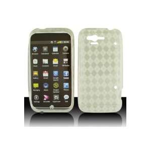  HTC Bliss / Rhyme TPU Case with Inner Check Design   Clear 