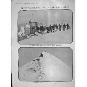  1907 MONT BLANC MOUNTAIN JANSSEN DROMEDARY CHAMONIX