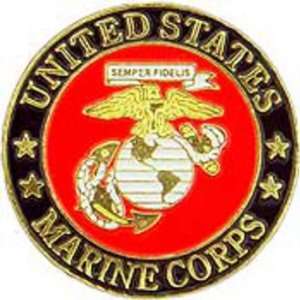  U.S. Marine Corps Stamped Logo Pin 7/8 Arts, Crafts 