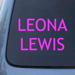 LEONA LEWIS   Vinyl Car Decal Sticker #1857  Vinyl Color Pink