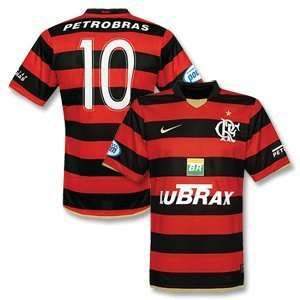  09 10 Flamengo Home Jersey + No.10