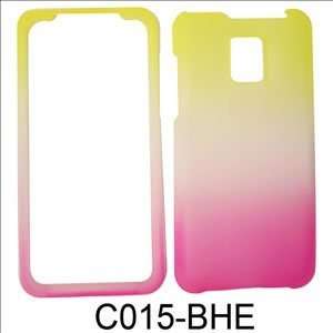  PHONE COVER FOR LG G2X / OPTIMUS 2X FROST YELLOW WHITE 