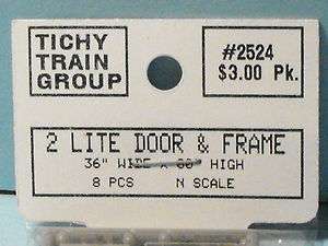 2524 tichy group 2 ITE DOOR & FRAME 36 W X 80  H N SCALE 8 PCS 
