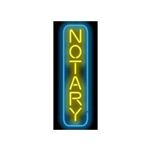  Notary Neon Sign Vertical Patio, Lawn & Garden