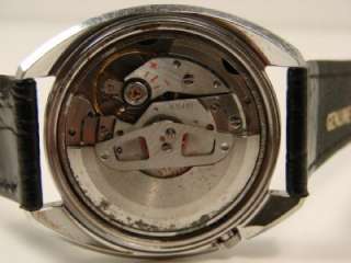 COMMENTS VERY CLEAN 1968 25J SEIKO 5 DX 6106 7000 WATCH. RUNS 