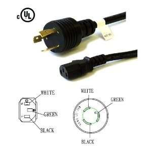  L5 20P to C13 Power Cord, 3 Foot, 15 Amps, 125V, 14/3 SJT 