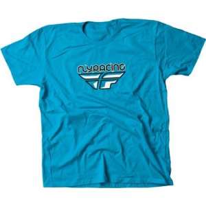   FLY RACING F WING CASUAL MX OFFROAD T SHIRT TURQUOISE XL Automotive