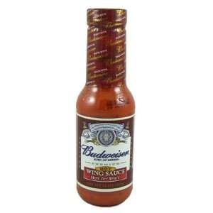 Budweiser Hot Wing Sauce, Hot & Spicy, 14 oz (Pack of 6)  
