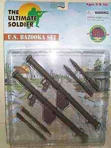 ULTIMATE SOLDIER 12 INCH WWII US ARMY 2 BAZOOKA WEAPONS SET MIP  