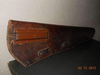 WWII Leather Scabbard Rifle Gun Saddle Holster Garand M1 U.S 
