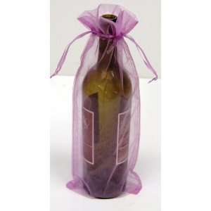  6 Lavender Organza Bags   Bottle/Wine Bags Gift Pouch, 6 