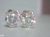  VS2 VERY HIGH QUALITY DIAMOND STUD EARRINGS SOLID 14KT GOLD $2,800.00