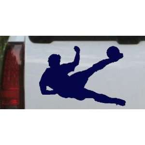   Player Sports Car Window Wall Laptop Decal Sticker    Navy 16in X 11